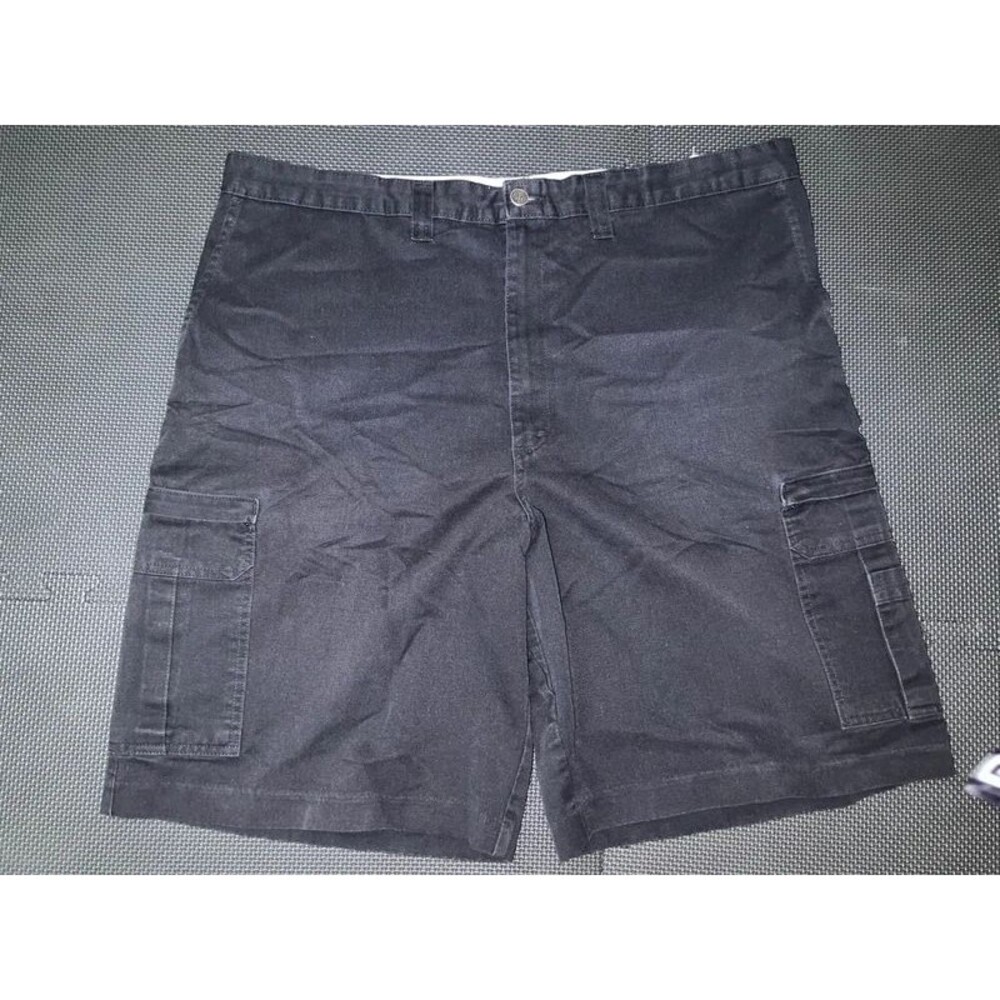 Genuine Dickies Men's Cargo Shorts [Insert Waist Size, 42] Black Relaxed Fit Wor